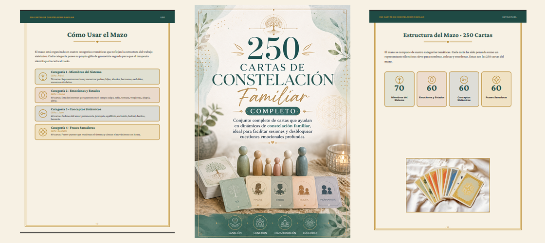 250 Cartas de Constelación Familiar Completo